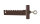 MÜBA Richtschnurhalter 11450 Stahl lackiert, mit Kerbe zur Seilführung, für Schnurnägel 16, 18 und 20 mm, Länge 25 cm