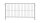 MÜBA Mobilzaun Typ A 29180 verzinkt, mit angeschweißten Haken und Ösen, 2,20 x 1,20 m, 105 x 480 mm Maschenweite