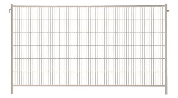 MÜBA Mobilzaun Typ A 29140 Engmaschig Verzinkt, mit Haken und Ösen, 3,50 x 2,00 m, Maschenweite 50 x 290 mm