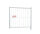 MÜBA Torelement 29200 Feuerverzinkt, 1,20 x 1,20 m, für Bauzaun Typ A und B