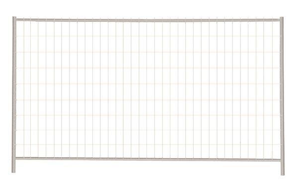 MÜBA Mobilzaun Typ S 29130 sendzimirverzinkt, ohne Haken und Ösen, 3,50 x 2,00 m, Maschenweite 100 x 200 mm