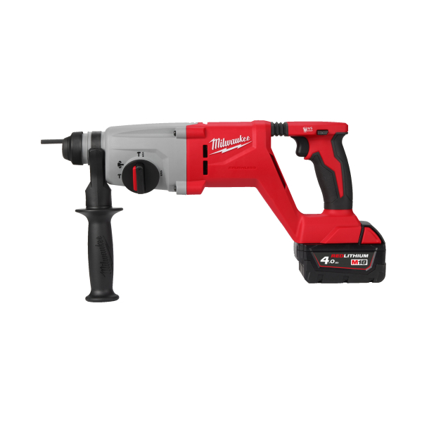 MILWAUKEE M18™ SDS-plus Akku-Bohrhammer 26mm mit D-Handgriff M18BLHACD26-402X EU I 370kg 4933492480