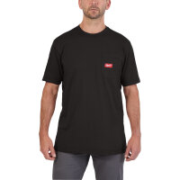 MILWAUKEE Arbeits-T-Shirt schwarz mit UV-Schutz WTSSBL-S...