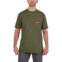 MILWAUKEE Arbeits-T-Shirt grün mit UV-Schutz...