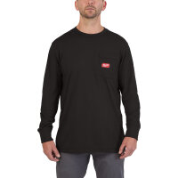 MILWAUKEE Arbeits-Langarm-Shirt schwarz mit UV-Schutz...