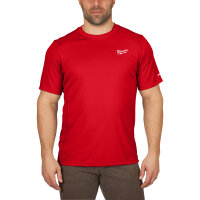 MILWAUKEE Funktions-T-Shirt rot mit UV-Schutz WWSSRD-S I...