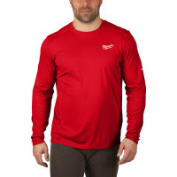 MILWAUKEE Funktions-Langarm-Shirt rot mit UV-Schutz...