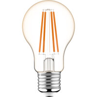 Shada LED Filament Leuchtmittel 620142 Klassisch A60 E27 Klar Warmweiß 2700 K, 7 W, 806 lm