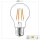 Shada LED Filament Leuchtmittel 620142 Klassisch A60 E27 Klar Warmweiß 2700 K, 7 W, 806 lm