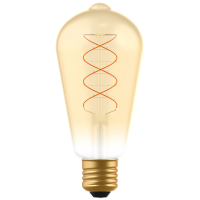 Shada LED Filament Leuchtmittel 620194 ST64 E27 Gold, dimmbar, 4 W