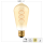Shada LED Filament Leuchtmittel 620194 ST64 E27 Gold, dimmbar, 4 W