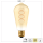 SHADA Led Filament Leuchtmittel - Klassisch ST64 E27 4W 250lm 1800K Gold 330°  - dimmbar I 0620194