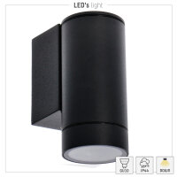 Shada Außenwandleuchte Messina 1000674 Anthrazit, 1x GU10, IP44
