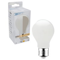 Shada LED Filament Leuchtmittel A60 620143 Opal E27, warmweiß 2700 K, 7 W, 806 lm