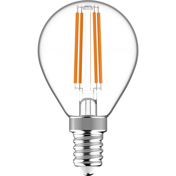 SHADA Led Filament Leuchtmittel - Globe G45 E14 4,5W 470lm 2700K Klar 330°  - dimmbar I 0620148