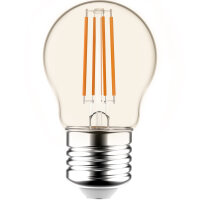 Shada LED Filament Leuchtmittel 620151 Globe G45 E27 Klar 4,5 W, warmweiß (2700 K), dimmbar