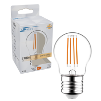 SHADA Led Filament Leuchtmittel - Globe G45 E27 4,5W 470lm 2700K Klar 330°  - dimmbar I 0620151