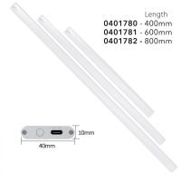 Shada LED Schrankleuchte 401781 Silber 600 mm, mit Wellensensor, CCT 3000-6000 K
