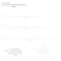 Shada LED-Lichtleiste 2400494 60 cm, 4000 K neutralweiß, 18 W, 2330 lm