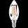 Shada LED Filament Leuchtmittel Kerze 620154 C35 E14 Klar 2700 K, dimmbar, 4,5 W, 470 lm