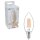 Shada LED Filament Leuchtmittel Kerze 620154 C35 E14 Klar 2700 K, dimmbar, 4,5 W, 470 lm
