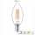 Shada LED Filament Leuchtmittel Kerze 620154 C35 E14 Klar 2700 K, dimmbar, 4,5 W, 470 lm