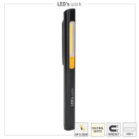 Shada Handlampe 710319 Lithium-Ionen, 5000 K Neutralweiß, 150 lm, mit Magnet