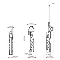 Shada LED Handlampe 710322 Lithium-Ionen, 5000 K, 300 lm, IP54