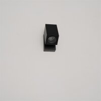 Shada Außenwandleuchte Siena 1000677 Schwarz, ohne Leuchtmittel, 1x GU10, IP44
