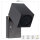 Shada Außenwandleuchte Siena 1000677 Schwarz, ohne Leuchtmittel, 1x GU10, IP44