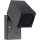 Shada Außenwandleuchte Siena 1000677 Schwarz, ohne Leuchtmittel, 1x GU10, IP44