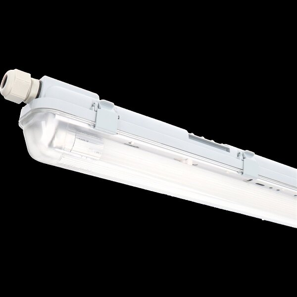 Shada LED Wannenleuchte 2411202, 120 cm, 1x14 W, 2100 lm, 4000 K neutralweiß, IP65, mit austauschbarer Röhre