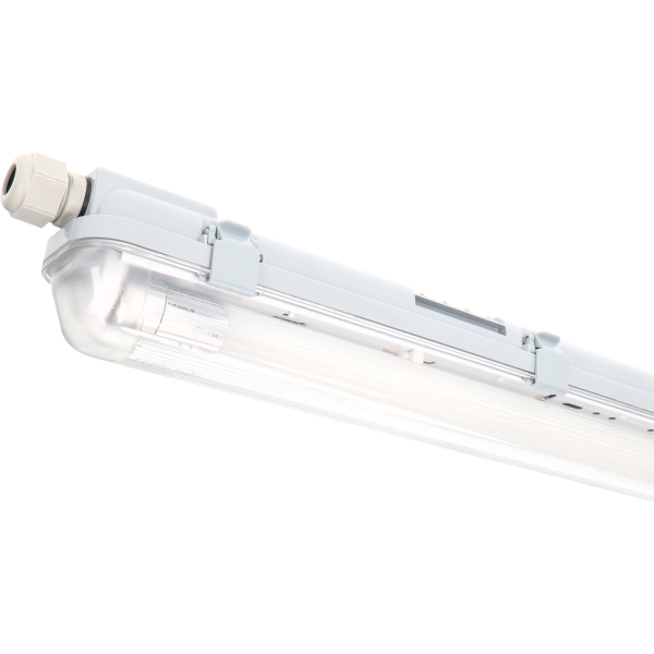 Shada LED Wannenleuchte 2411202, 120 cm, 1x14 W, 2100 lm, 4000 K neutralweiß, IP65, mit austauschbarer Röhre