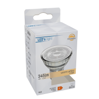 Shada LED SMD Spot MR16 GU10 620123 Klar, Dimmbar, Warmweiß (2700 K), 4 W, 345 lm