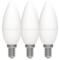 Shada LED Kerze 620176 C35 E14 Opal, Warmweiß 2700...