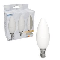 Shada LED Kerze 620176 C35 E14 Opal, Warmweiß 2700...