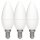 Shada LED Kerze 620176 C35 E14 Opal, Warmweiß 2700 K, 3er Sparpack, 4,9 W, 470 lm
