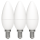 Shada LED Kerze 620176 C35 E14 Opal, Warmweiß 2700 K, 3er Sparpack, 4,9 W, 470 lm