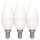 Shada LED Kerze 620176 C35 E14 Opal, Warmweiß 2700 K, 3er Sparpack, 4,9 W, 470 lm
