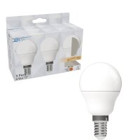 Shada LED SMD Leuchtmittel Globe G45 E14 620177 Opal, 3er...