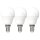 Shada LED SMD Leuchtmittel Globe G45 E14 620177 Opal, 3er Sparpack, Warmweiß (2700 K), 4,9 W, 470 lm