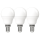 Shada LED SMD Leuchtmittel Globe G45 E14 620177 Opal, 3er Sparpack, Warmweiß (2700 K), 4,9 W, 470 lm