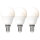 Shada LED SMD Leuchtmittel Globe G45 E14 620177 Opal, 3er Sparpack, Warmweiß (2700 K), 4,9 W, 470 lm