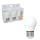 Shada LED SMD Leuchtmittel Globe G45 620178 Opal, 3er Sparpack, E27, 470 lm