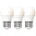 Shada LED SMD Leuchtmittel Globe G45 620178 Opal, 3er Sparpack, E27, 470 lm