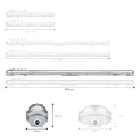 Shada LED Wannenleuchte 2411114 Neutralweiß, 150 cm, 1x22 W, 2300 lm, IP65