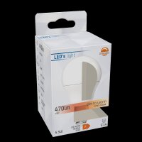 Shada LED SMD Leuchtmittel Globe G45 620110 E14 Opal, Dimmbar, CCT 2200-2700 K, 5,5 W, 470 lm