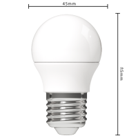 SHADA Led SMD Leuchtmittel - Globe G45 E27 5,5W 470lm CCT 2200—2700K Opal 220°  - dimmbar I 0620113