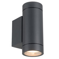 Shada Außenwandleuchte Nubiya 1000675 Anthrazit, ohne Leuchtmittel, 2x GU10, IP44