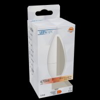 Shada LED-Leuchtmittel Kerze 620117 C35 E14 Opal, Dimmbar, CCT 2200-2700 K, 5,5 W, 470 lm